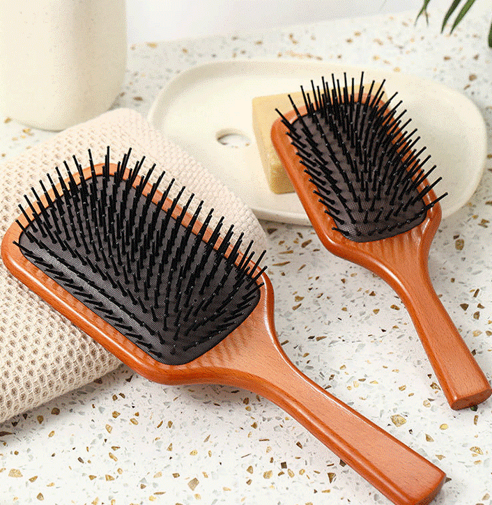 Classic Wooden Paddle Detangling Brush