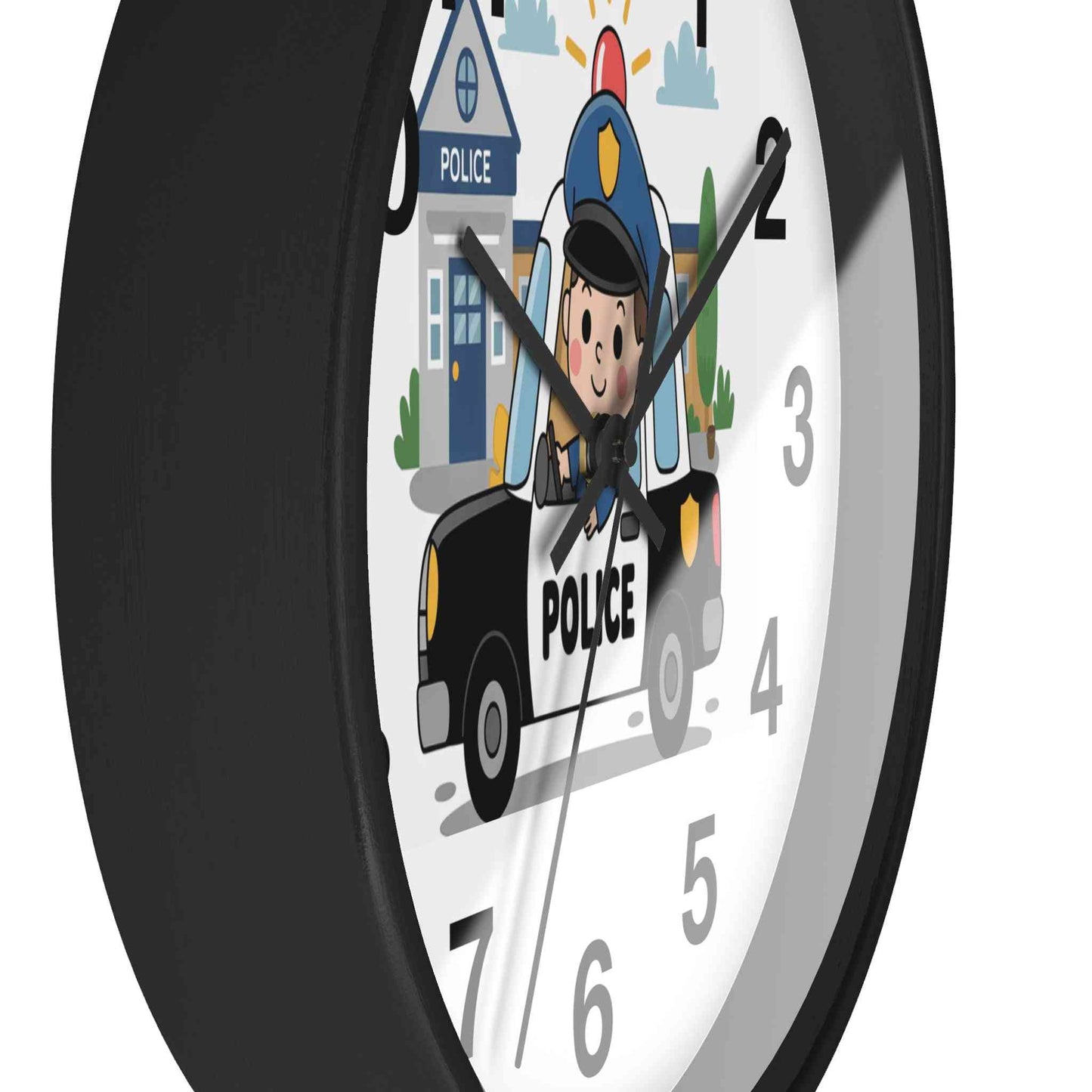 Personalized Police Car Wall Clock