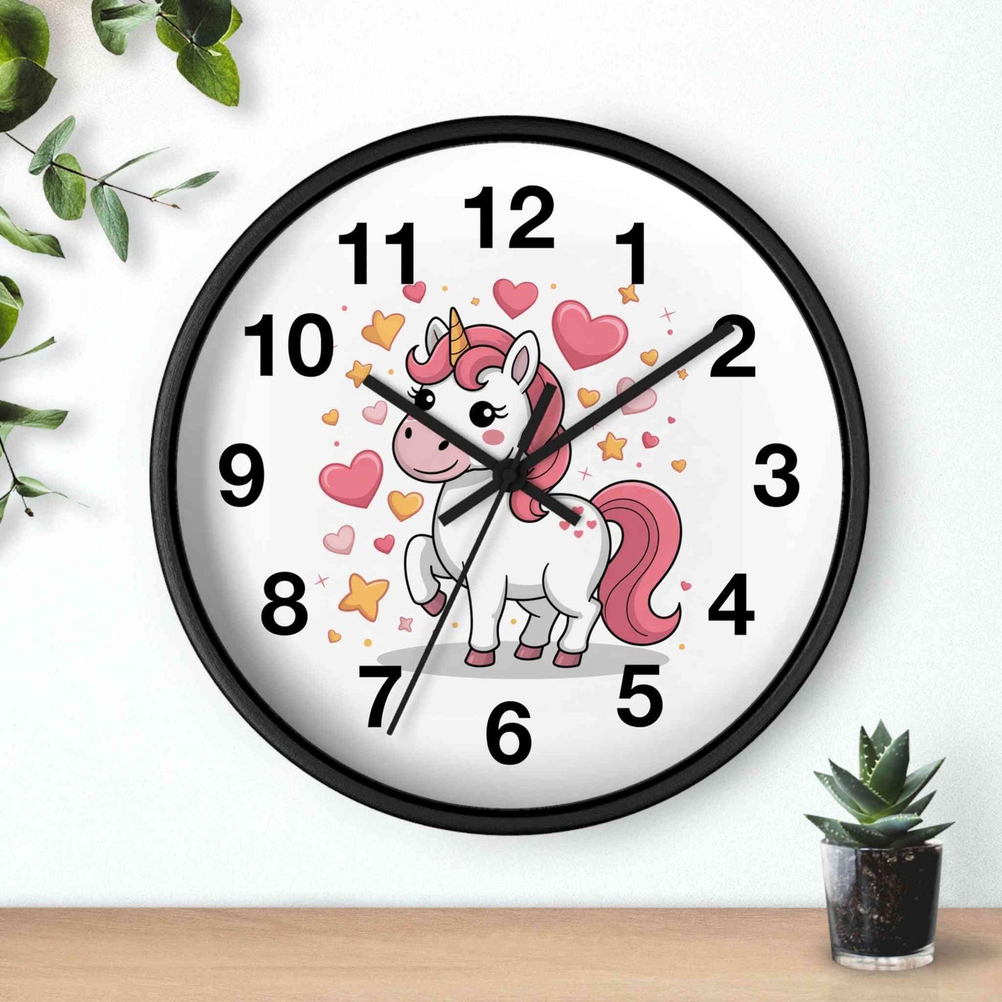 Personalized Unicorn Wall Clock