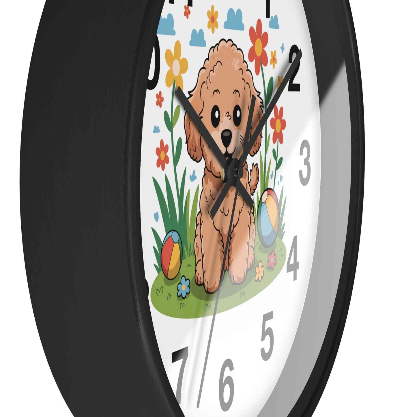 Personalized Poodle Dog Wall Clock