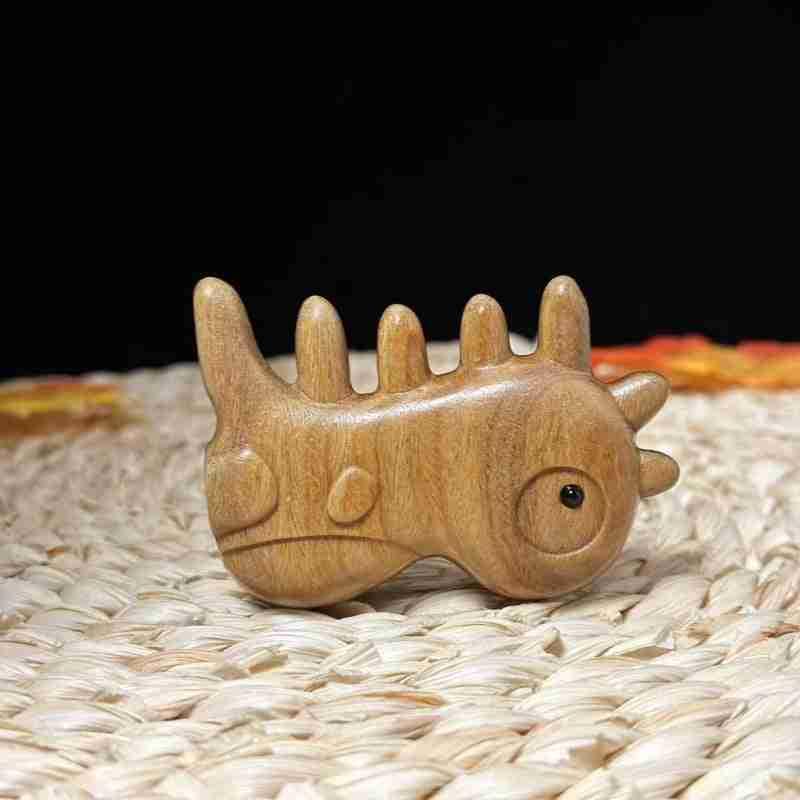Dinosaur Shape Sandalwood Gua Sha Comb