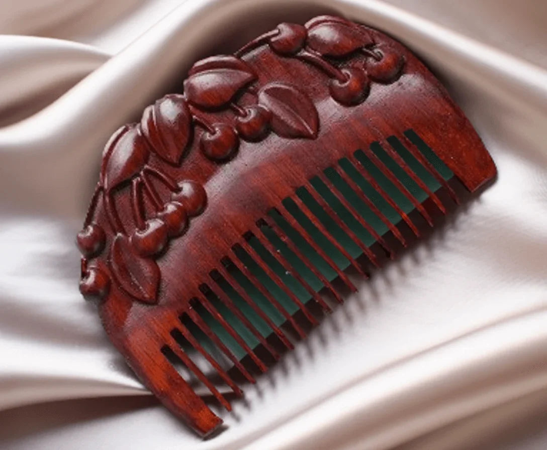Cherry Sandalwood Hair Comb