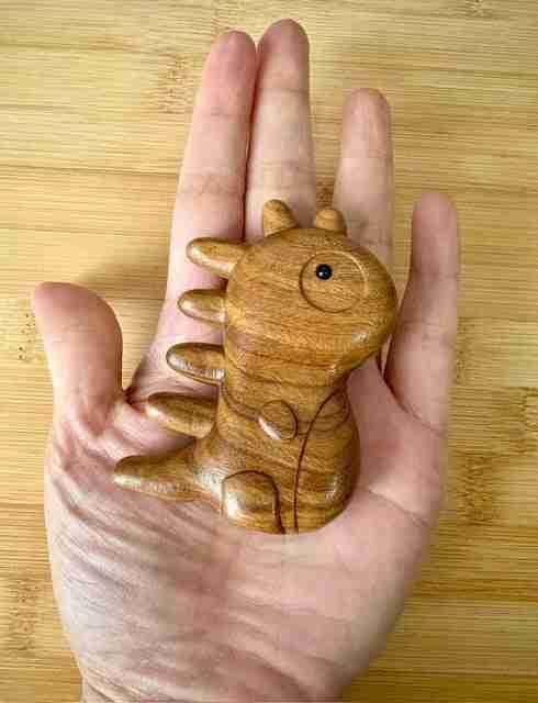 Dinosaur Shape Sandalwood Gua Sha Comb