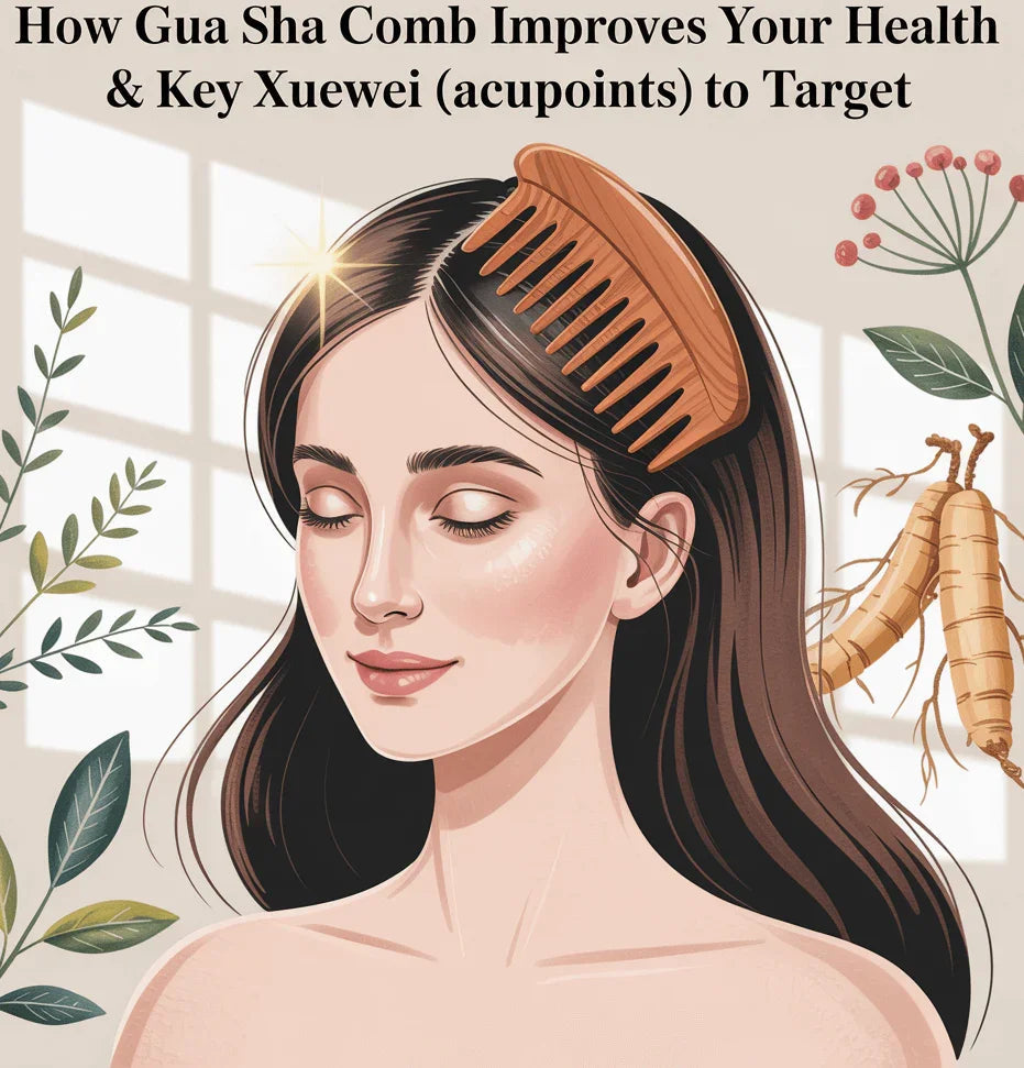 How Gua Sha Comb Improves Your Health and Key Xuewei (Acupoints)