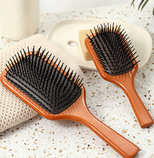 The Wooden Paddle Detangling Brush: Natural Hair Care