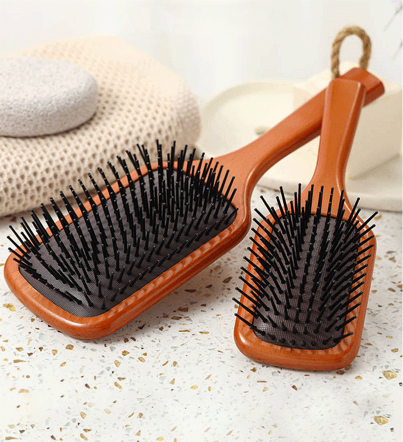 Wooden Paddle Brush