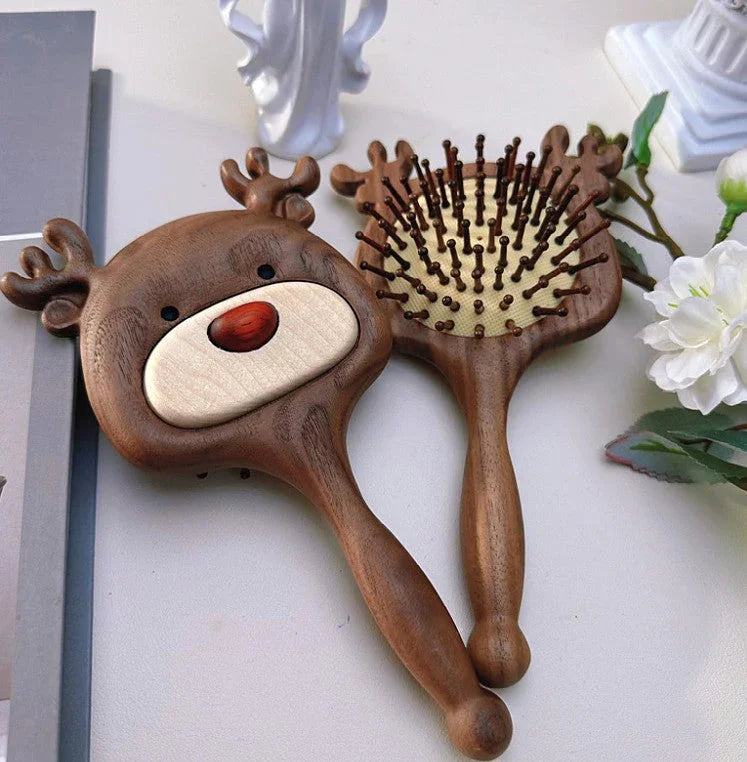 Wooden Paddle Detangling Brush