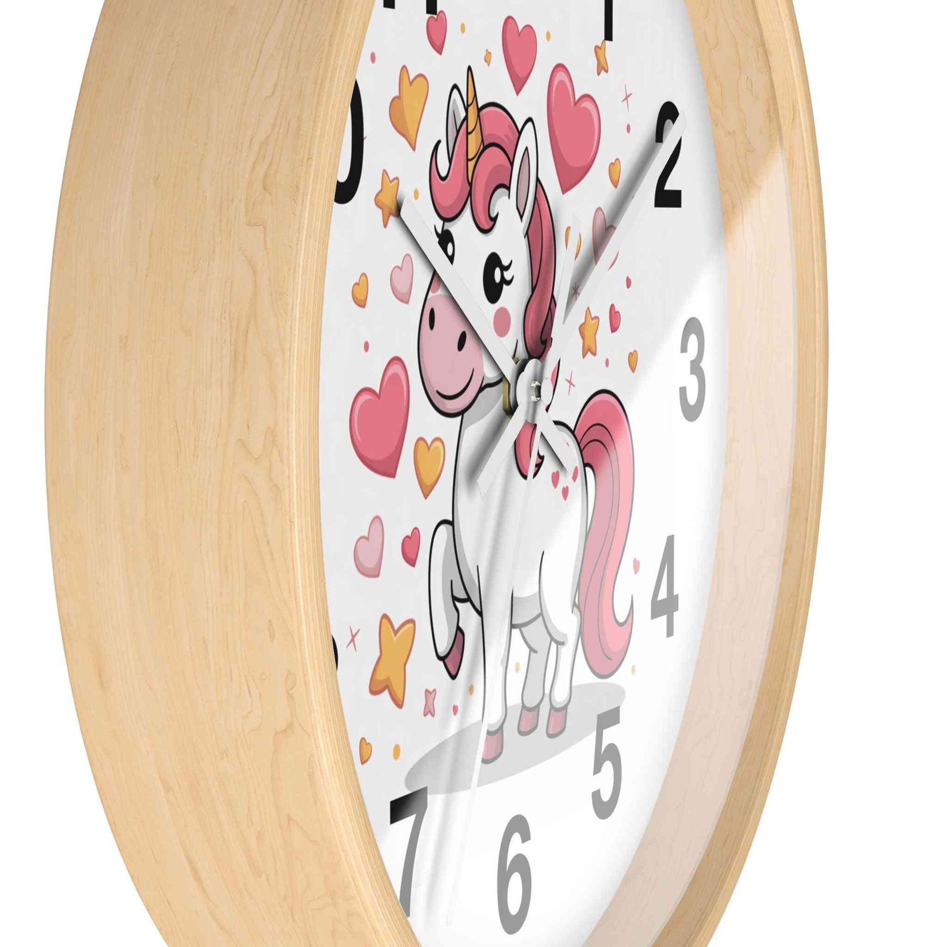 Personalized Unicorn Wall Clock 
