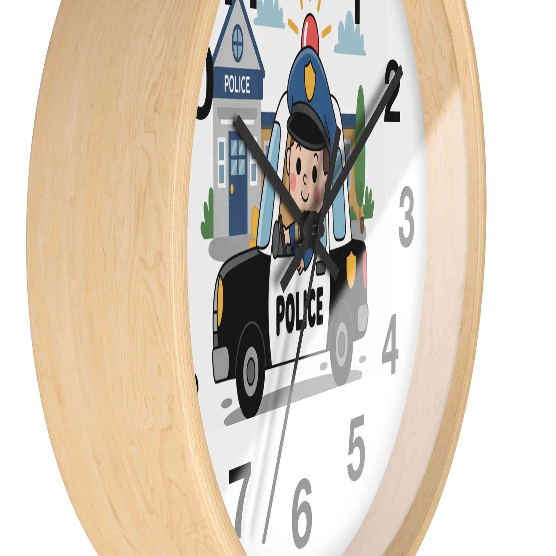 Personalized Police Car Wall Clock
