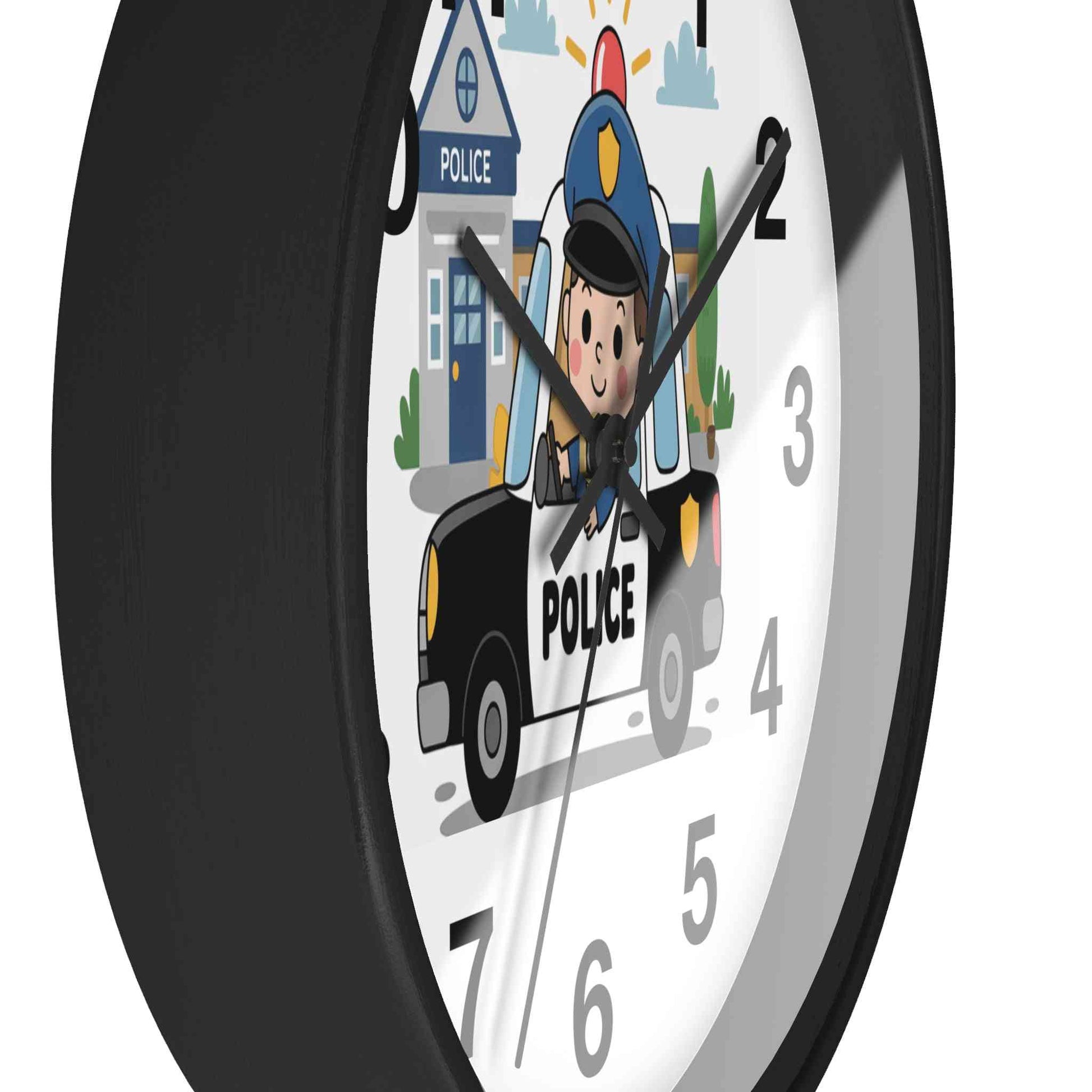 Personalized Police Car Wall Clock
