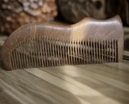 Cat Sandalwood Hair Comb