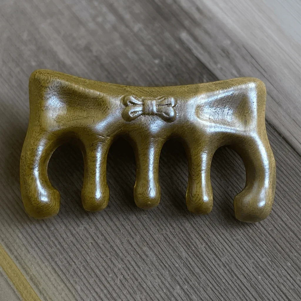 Butterfly Shape Sandalwood Gua Sha Comb and Scrapping Massager