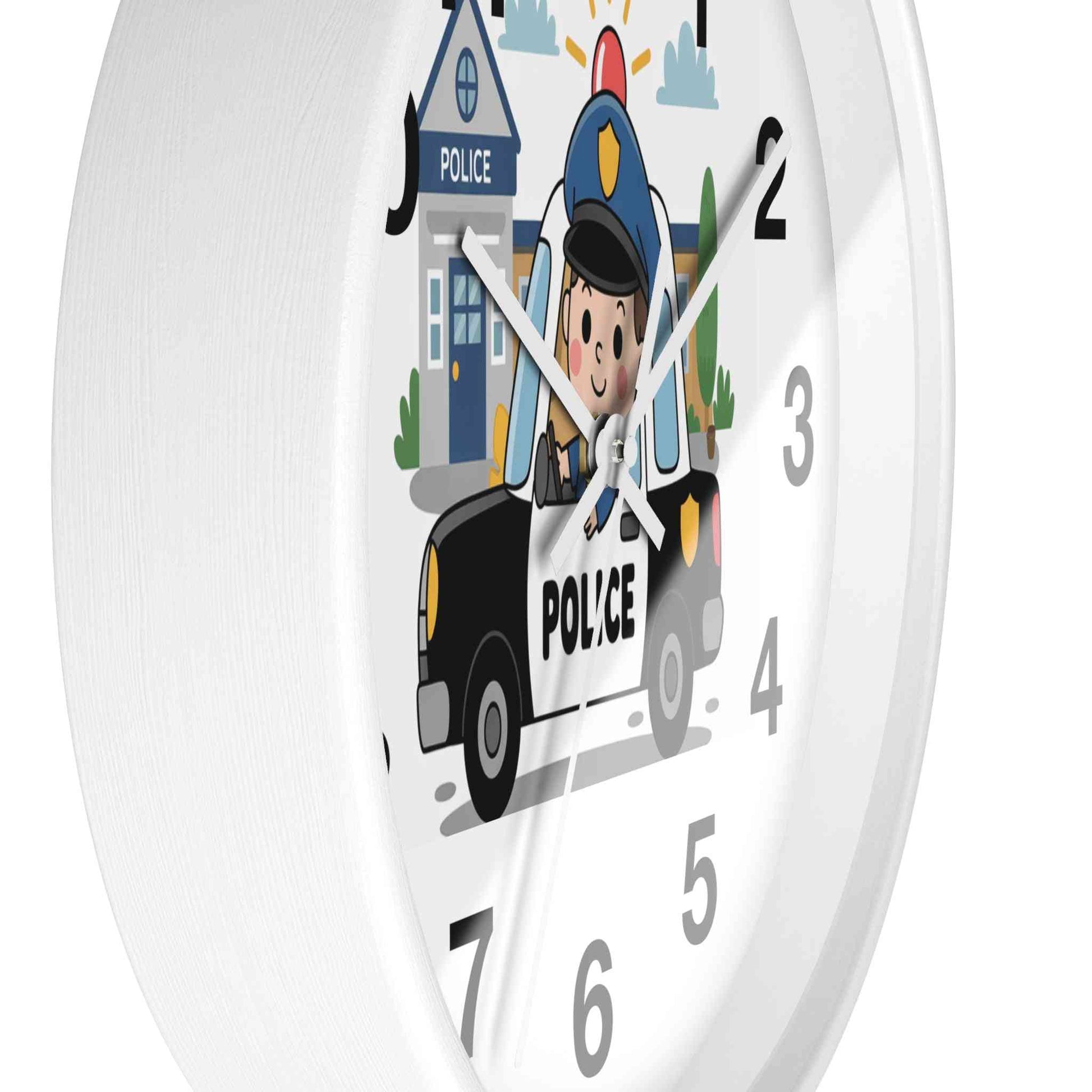 Personalized Police Car Wall Clock
