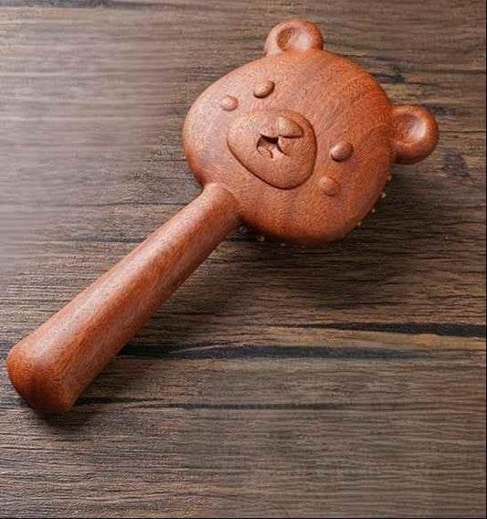 Bear Sandalwood Paddle Detangling Brush