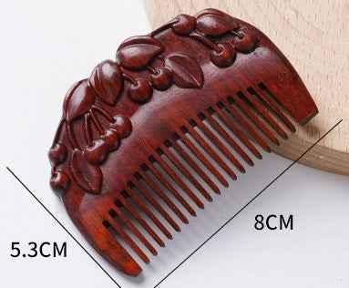 Cherry Sandalwood  Hair Comb