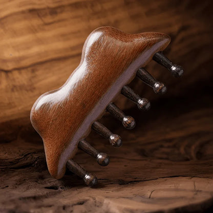 Frog Sandalwood Gua Sha Comb and Scrapping Massager