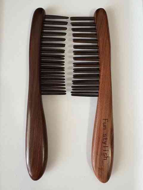 Sandalwood Double and Wide Tooth Hair Comb
