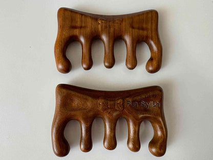 Butterfly Shape Sandalwood Gua Sha Comb and Scrapping Massager