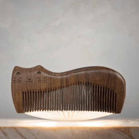 
Cat Sandalwood Hair Comb


