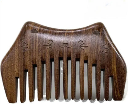 Cat Sandalwood Wide Tooth Animal Hair Comb