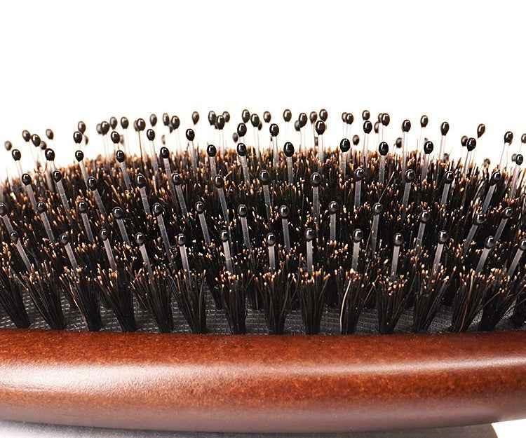 Beechwood Hairbrush with Boar and Nylon Bristles