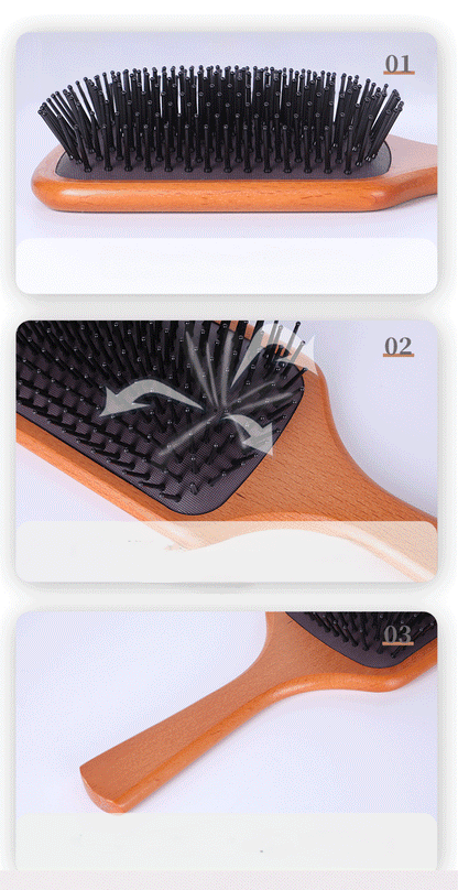 Beechwood Paddle Detangling Brush, Hair Brush