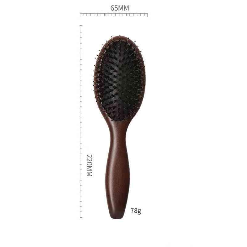Beechwood Hairbrush with Boar and Nylon Bristles