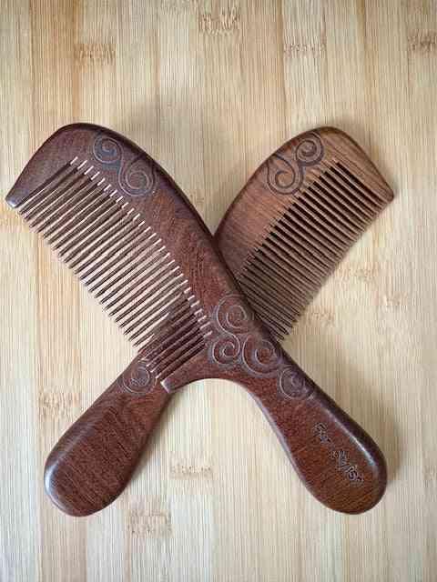 Classic Sandalwood Fine Tooth Hair Comb,