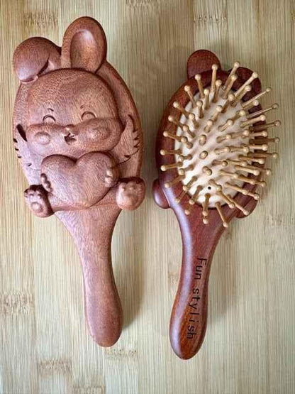 Rabbit Sandalwood Paddle Detangling Brush