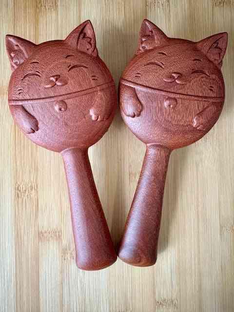 Lucky Cat Sandalwood Paddle Detangling Brush