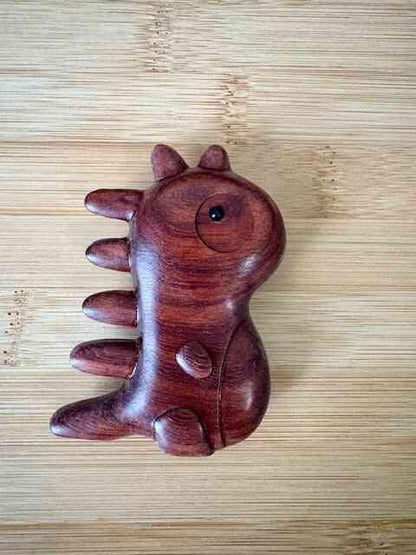 Dinosaur Shape Sandalwood Gua Sha Comb