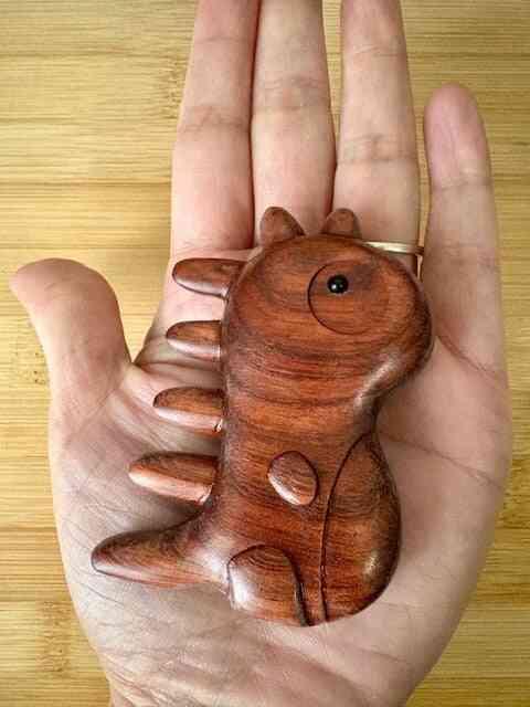 Dinosaur Shape Sandalwood Gua Sha Comb
