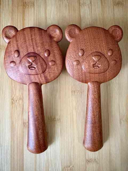 Bear Sandalwood Paddle Detangling Brush