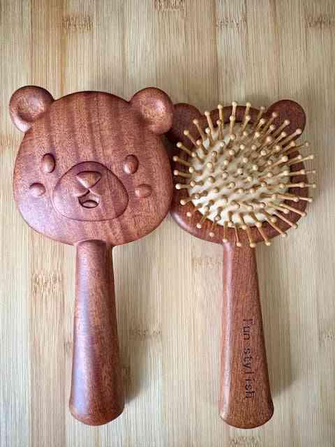 Bear Sandalwood Paddle Detangling Brush