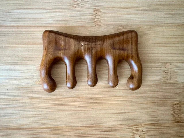 Butterfly Sandalwood Gua Sha Comb