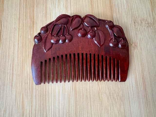 Cherry Sandalwood Hair Comb