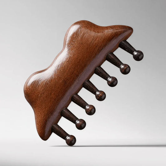 Frog Sandalwood Gua Sha Comb and Scrapping Massager
